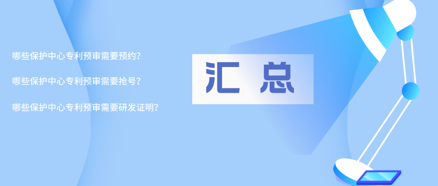 【專利預(yù)審】預(yù)約、搶號、提供研發(fā)證明，來看看是哪些保護中心？